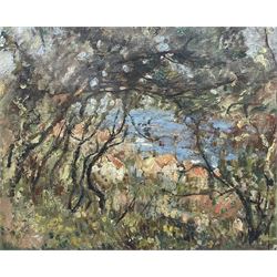 Frederick William Jackson (Staithes Group 1859-1918): View Through the Trees - Runswick Ba...