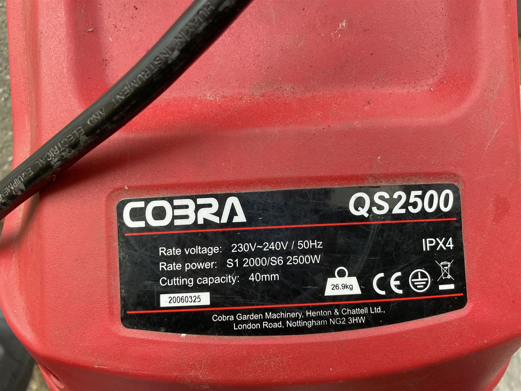 Cobra QS2500 2500W quiet drum garden shredder