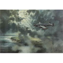 John Rayson (British 1934-1995): RAF Avro Shackleton, oil on board signed 33cm x 46cm