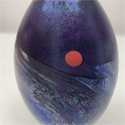 Sanders & Wallace vase, decorated in Sunset pattern, H22cm