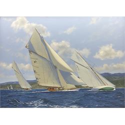 James Miller (British 1962-): 'Hispania D5 Tuiga D3 and The Lady Anne D10 - Semana Clásica...