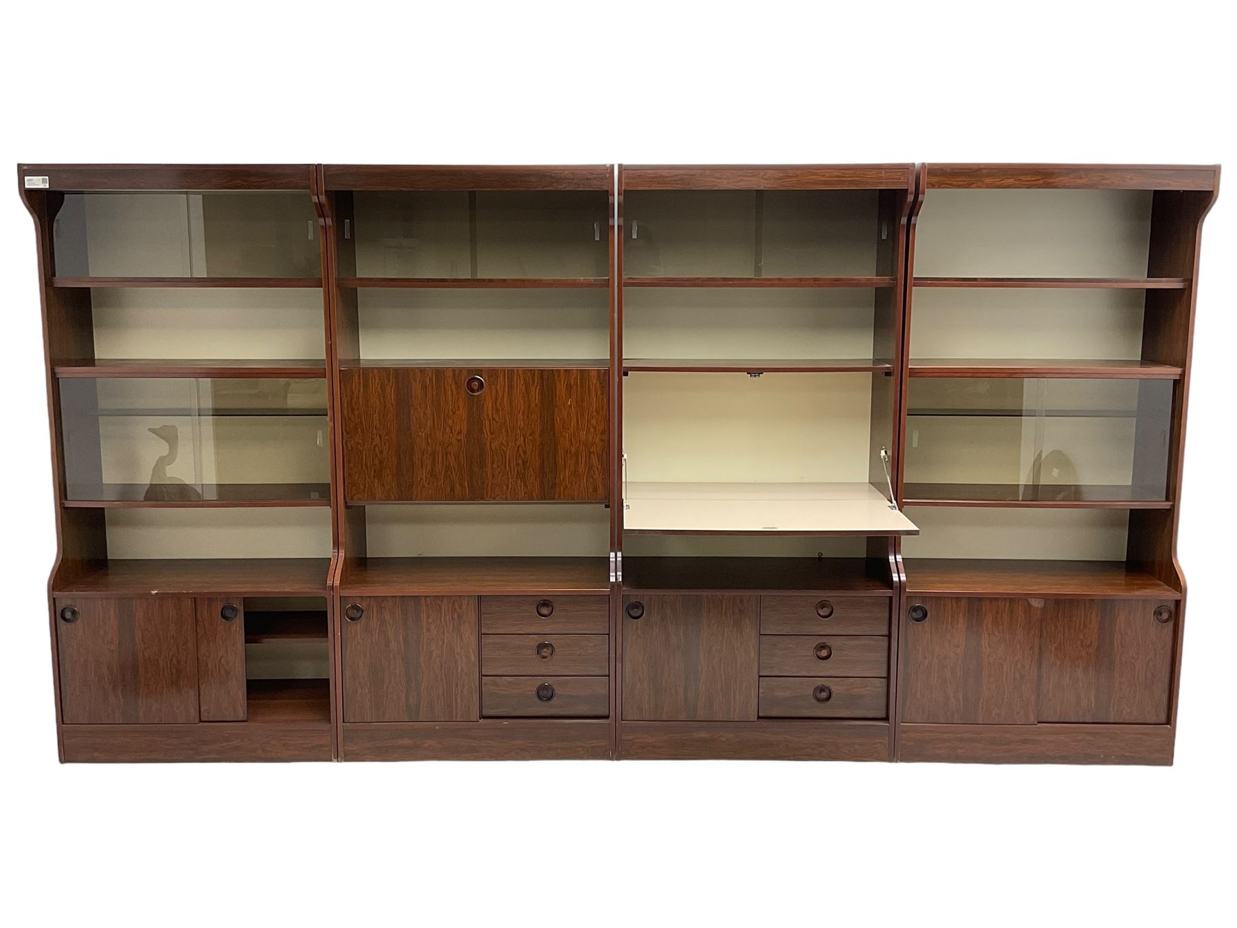 Greaves & Thomas - four-sectional combination wall unit