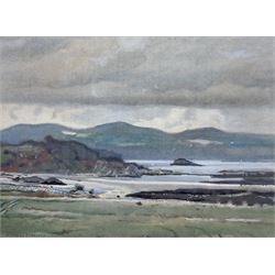 William Miles Johnston (British 1893-1974): 'Mossyard Coast - Dumfreys and Galloway near Gatehouse of Fleet', watercolour signed, titled verso 39cm x 53cm 