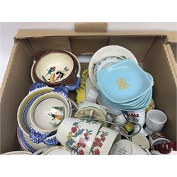 Collection of ceramics, to include Hornsea dinner wares, other tea services, trinket dishes etc, in four boxes 