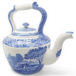 Copeland Spode Italian wash jug and bowl, kettle and soup tureen on stand, all with blue oval backstamps, H31cm max 