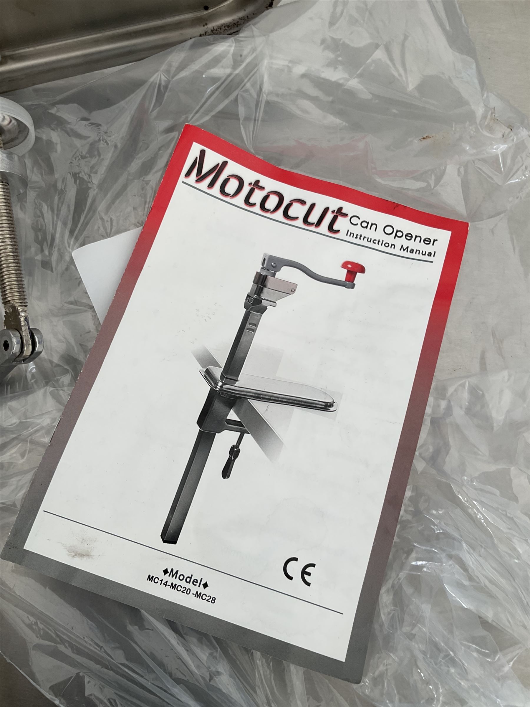 Motocut worktop mounted can opener - THIS LOT IS TO BE COLLECTED BY APPOINTMENT FROM DUGGLEBY STORAGE, GREAT HILL, EASTFIELD, SCARBOROUGH, YO11 3TX