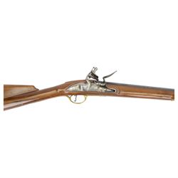 SHOTGUN CERTIFICATE REQUIRED - Pedersoli Brown Bess Flintlock Musket, .75 calibre, the 106cm steel barrel, the lock plate marked GRICE 1762 and with crowned GR, walnut full stock with ramrod under, overall L148cm, serial no. 5135