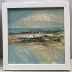 Peter Hodson (British Contemporary): Lake and Harbour Landscapes, four oils on board signed max 22cm x 22cm (4)