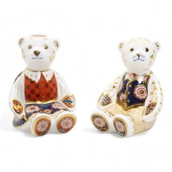 Two Limited Edition Royal Crown Derby paperweights, compromising Yorkshire Rose Mummy Bear...