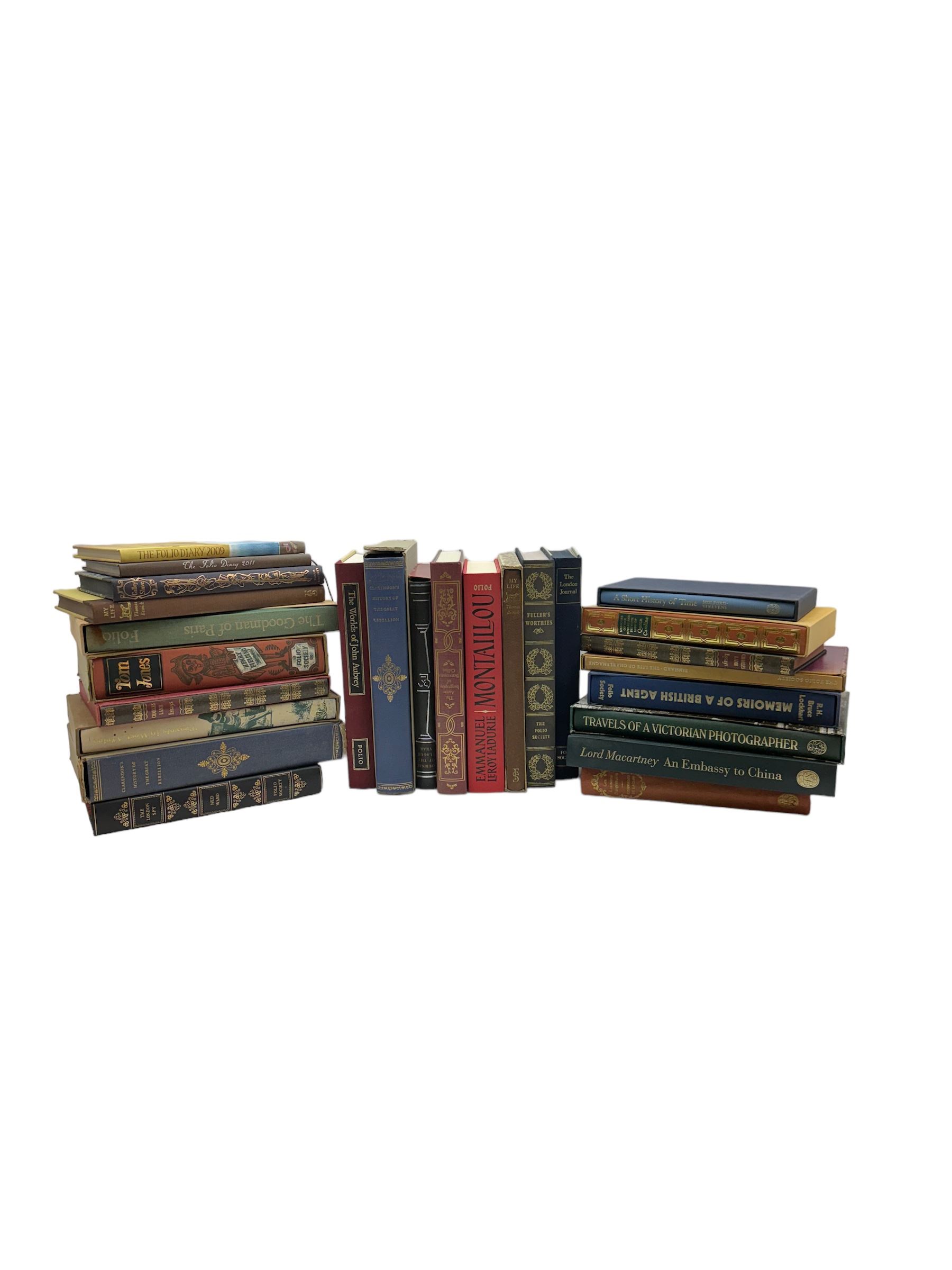 Folio Society; twenty six volumes, including A Short History of Time, Memories of a British Agent, The Worlds of John Aubrey etc