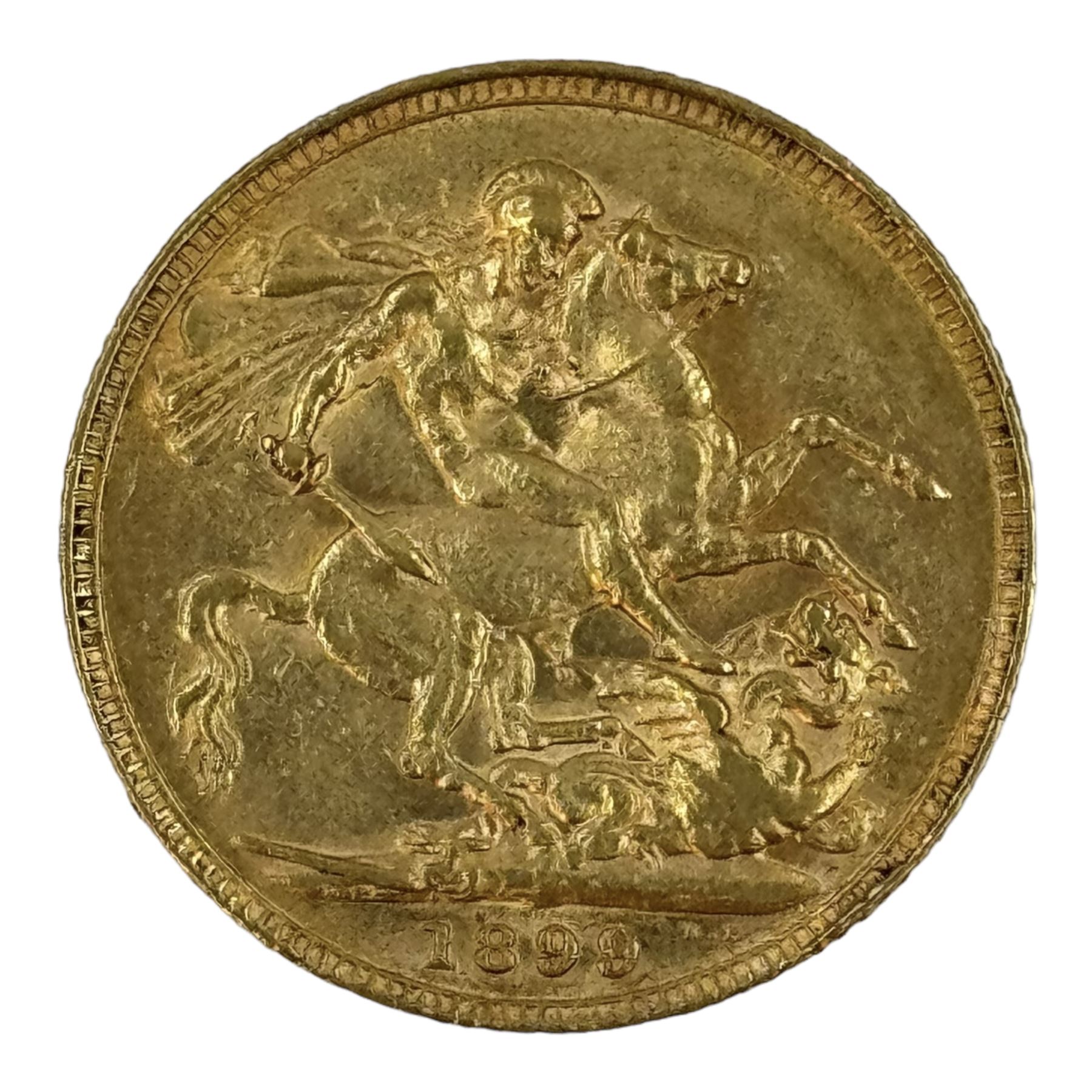 Queen Victoria 1899 gold full sovereign coin