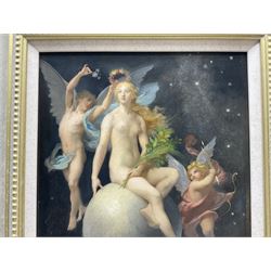 Urbain Bourgeois (French 1842-1911): The Crowning of Venus, oil on canvas signed 41cm x 32cm 
Provenance: private collection, purchased Christie's London 12th September 2013 Lot 156
