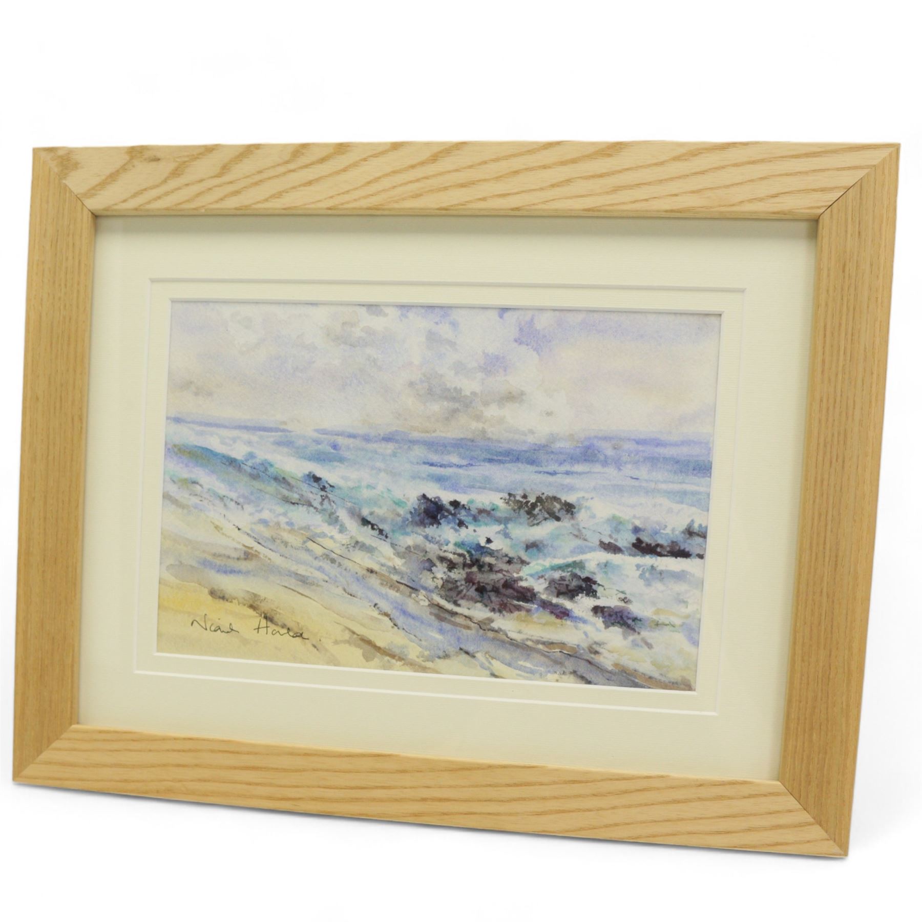 Niamh Hanlon (Yorkshire Contemporary): 'I Must Go Down to the Sea', watercolour signed, titled verso 19cm x 27cm 