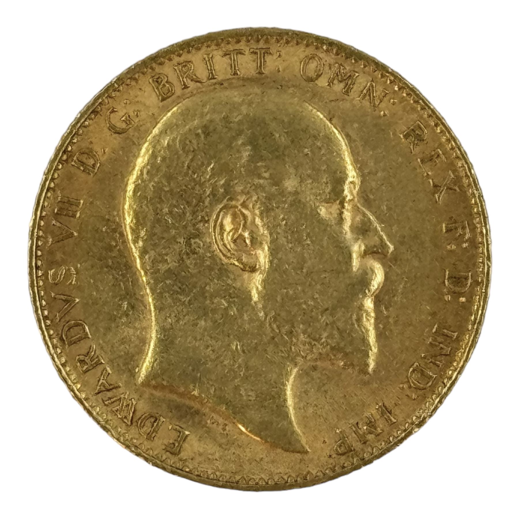 King Edward VII 1909 gold full sovereign coin