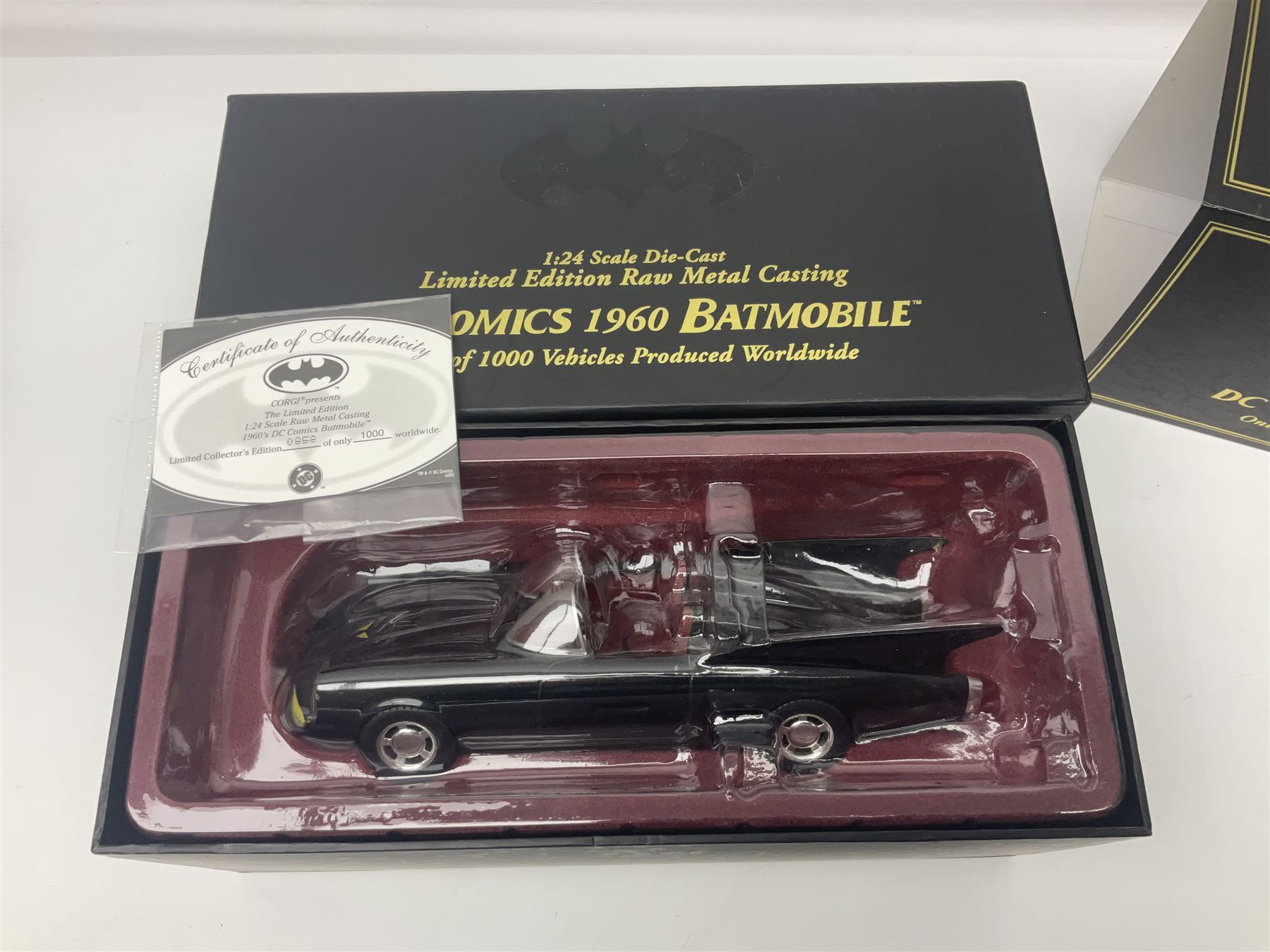 DC Comics 1960 Batmobile selling limited edition raw metal 1:24 scale one of 1000