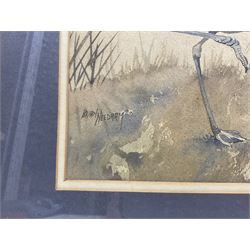 Brian Needham (British ?-2004): Wading Birds, pair watercolours signed 32cm x 43cm (2)