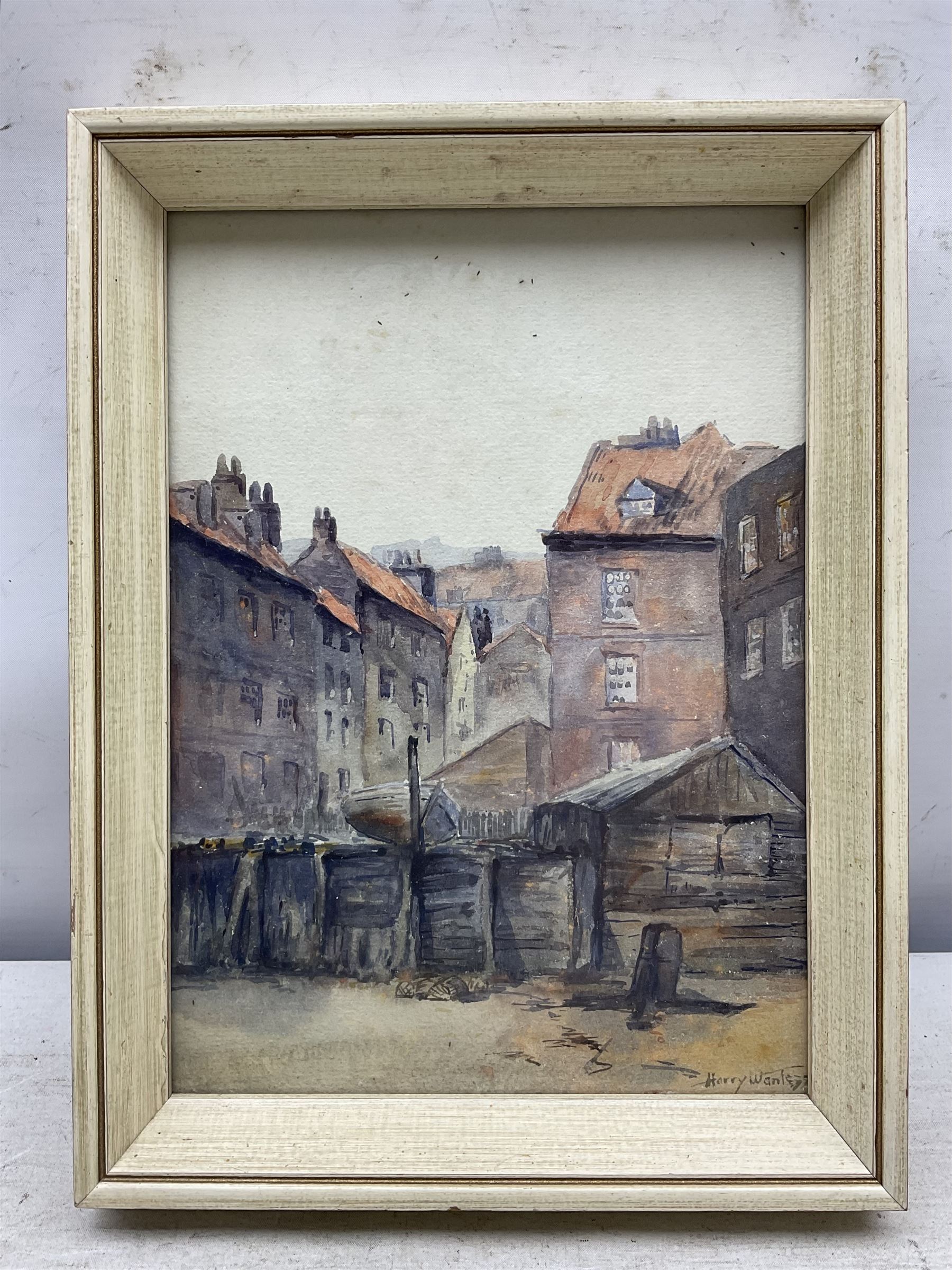 Harry Wanless (British c1872-1934): Old Harbourside Buildings Scarborough, watercolour signed 25cm x 18cm
Provenance: direct from the artist's family, part of a collection never previously seen on the market