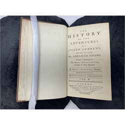 Henry Fielding; The History of the Adventure of Joseph Andrews and His Friend Mr Abraham Adams, vol II, ninth addition London 1779