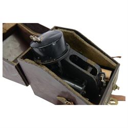 WWII Air Ministry MK IX.A 127.41 bubble sextant, in original fitted case, together with a Kelvin and Hughes Periscopic sextant no. 2134, in wooden case (2)