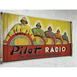 Pilot Radio 'The Standard of Excellence', large advertising flag, L132cm