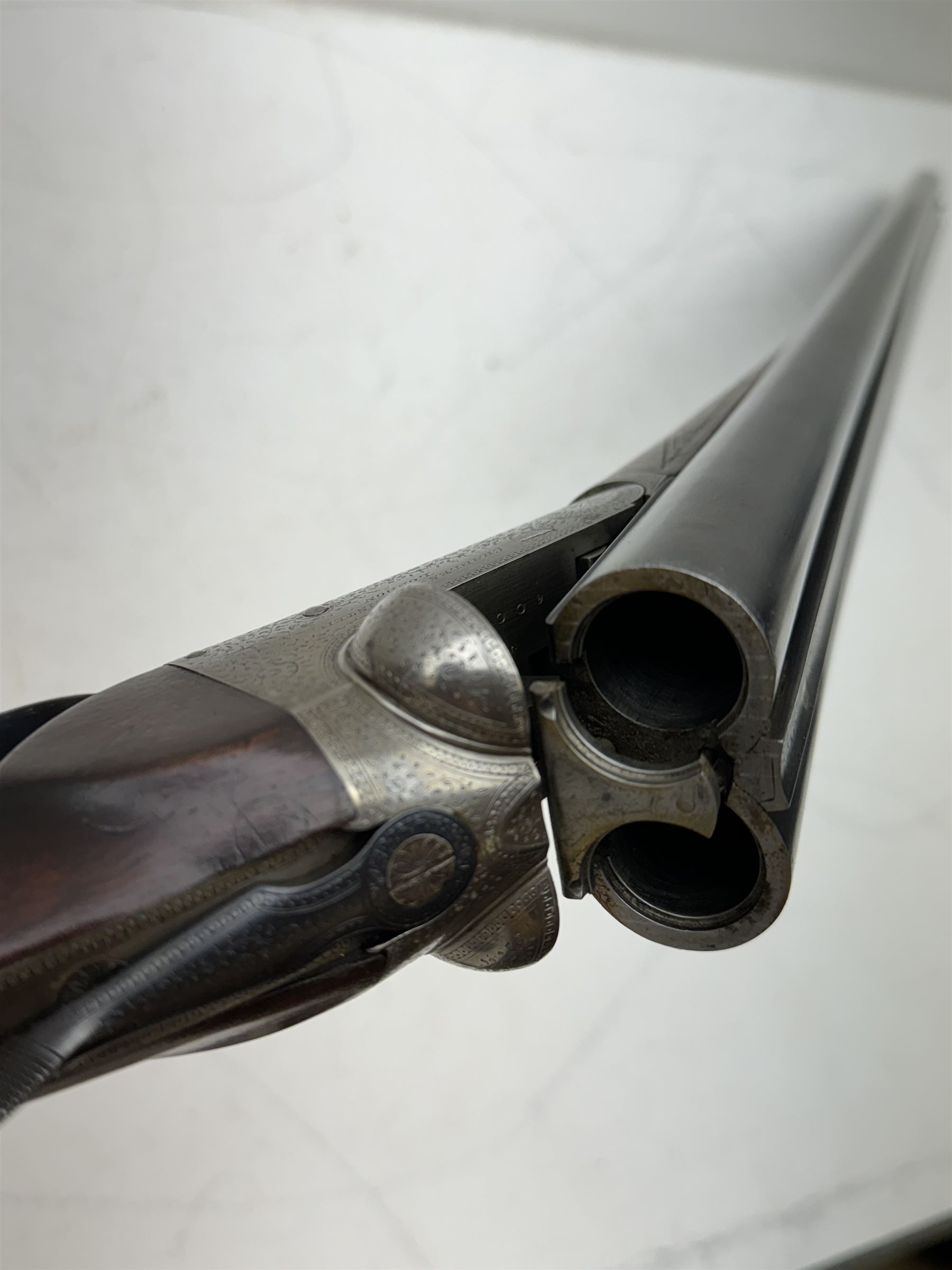 SHOTGUN CERTIFICATE REQUIRED - Charles Lancaster, 12 bore side by side shotgun, 66cm (26