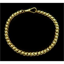 9ct gold rollerball link bracelet, hallmarked