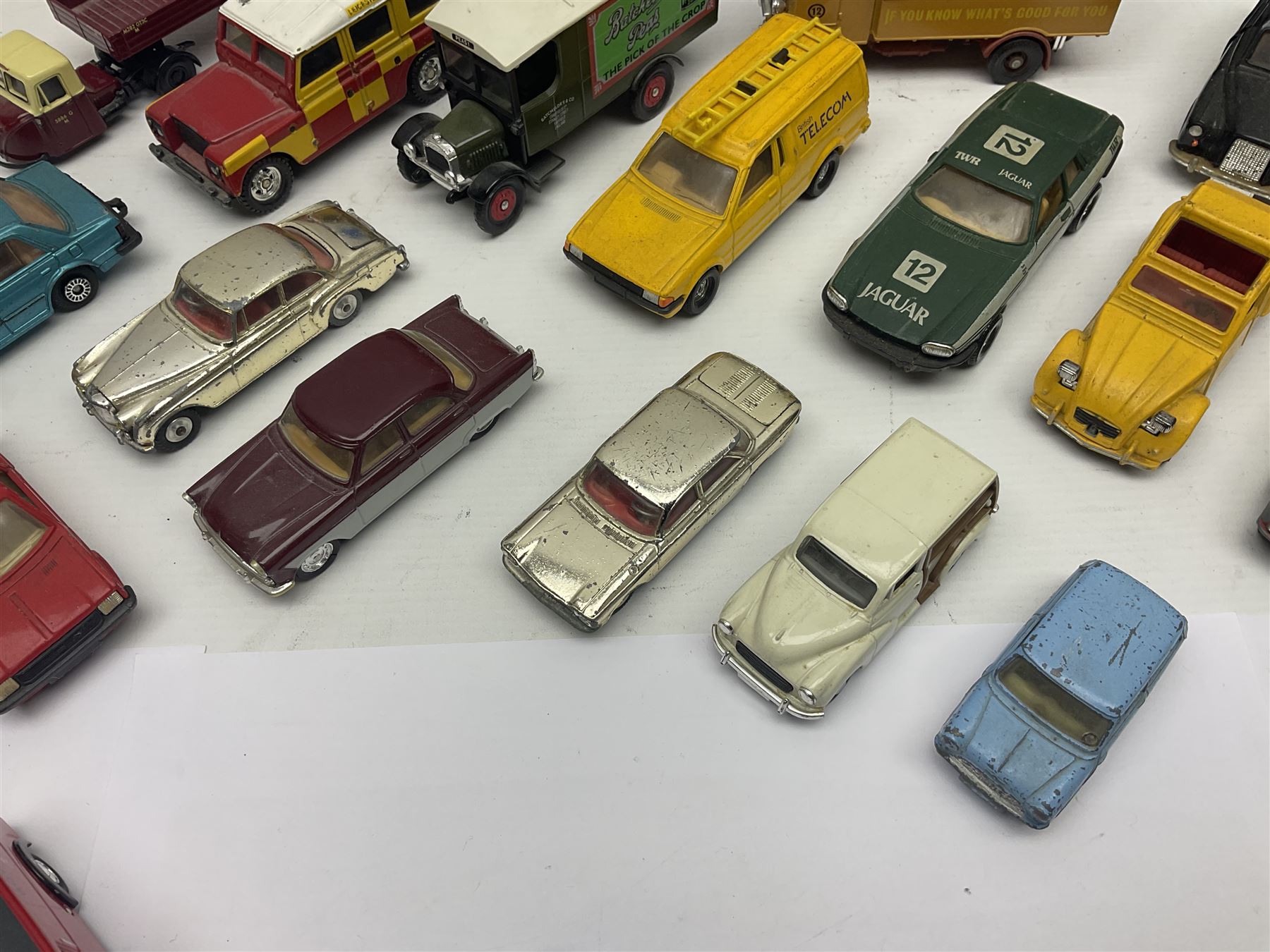 Corgi - approximately forty die-cast models of various scales to include ‘On the Move’ CC11406 and CC11407, both boxed; Renault 16, Ford Consul Classic, Vanwall Racing Car etc 