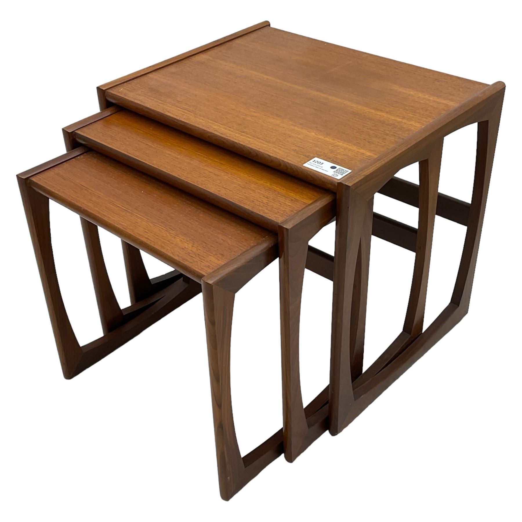 G-Plan - nest of three teak occasional tables