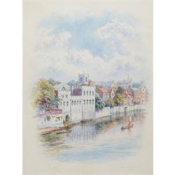 George Fall (British 1848-1925): 'Old Guildhall' York, watercolour signed and titled 31cm x 23cm