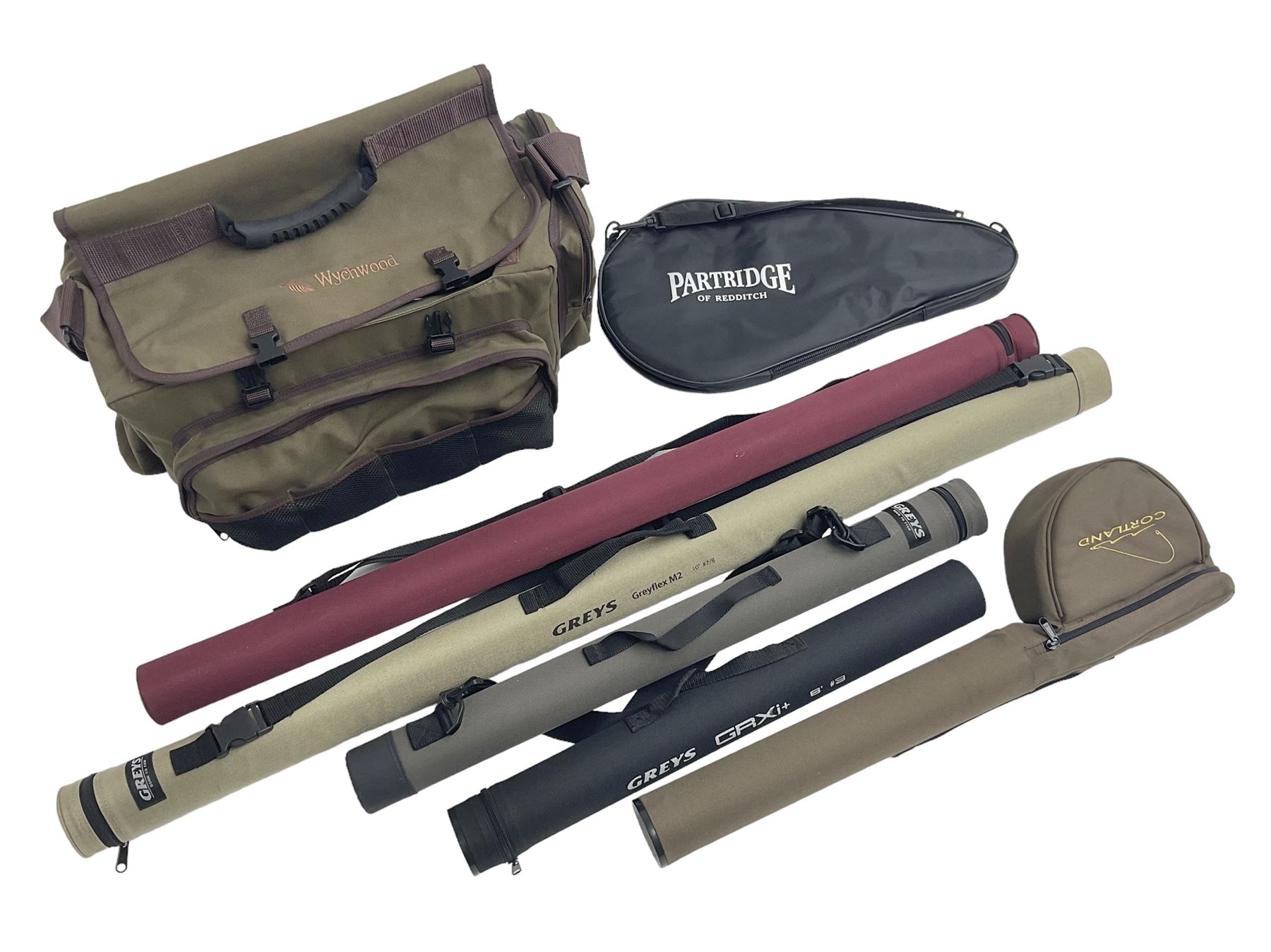 Five fly fishing rods, to include Greys Greyflex M2, Greys