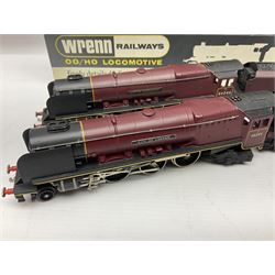 Wrenn '00' gauge - Princess Coronation (Duchess) Class 4-6-2 locomotive 'City of London' No.46245; boxed with tender and manual; and another similar bearing the nameplate 'City of Manchester' No.46246; in City of Birmingham box; both in BR Maroon (2)