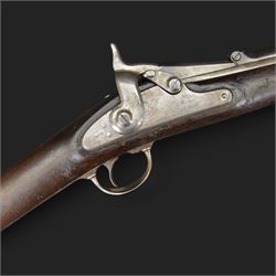 Springfield single shot service rifle, 1866 Allin conversion trapdoor model, 50-70 Cal, th...