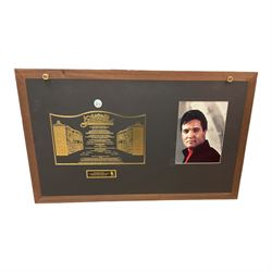 Framed Graceland collection 'Elvis' Golden Records' framed gold records together with framed 'The Early Years' large memorabilia Montage print showing some of the most iconic moments of Elvis Presley's early years, Limited edition 931/1000