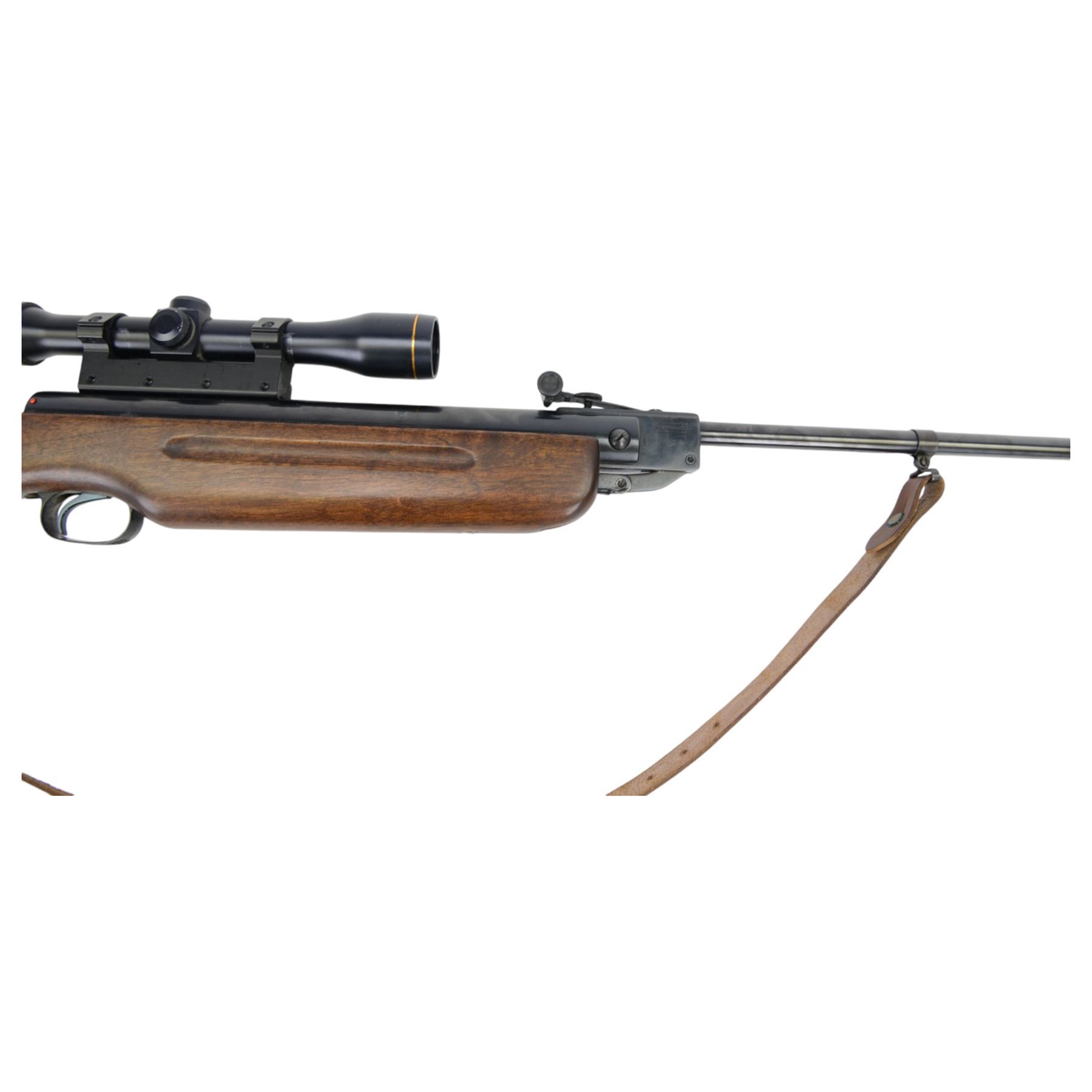 Weihrauch model HW35 air rifle Kal.5.5, with A.S.I De Luxe 4 x 32 scope, overall L121cm serial no. 989962