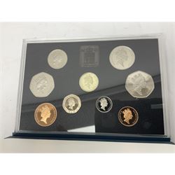 The Royal Mint United Kingdom 1992 proof coin collection, including dual dated 1992/93 EEC fifty pence coin, in blue folder with certificate