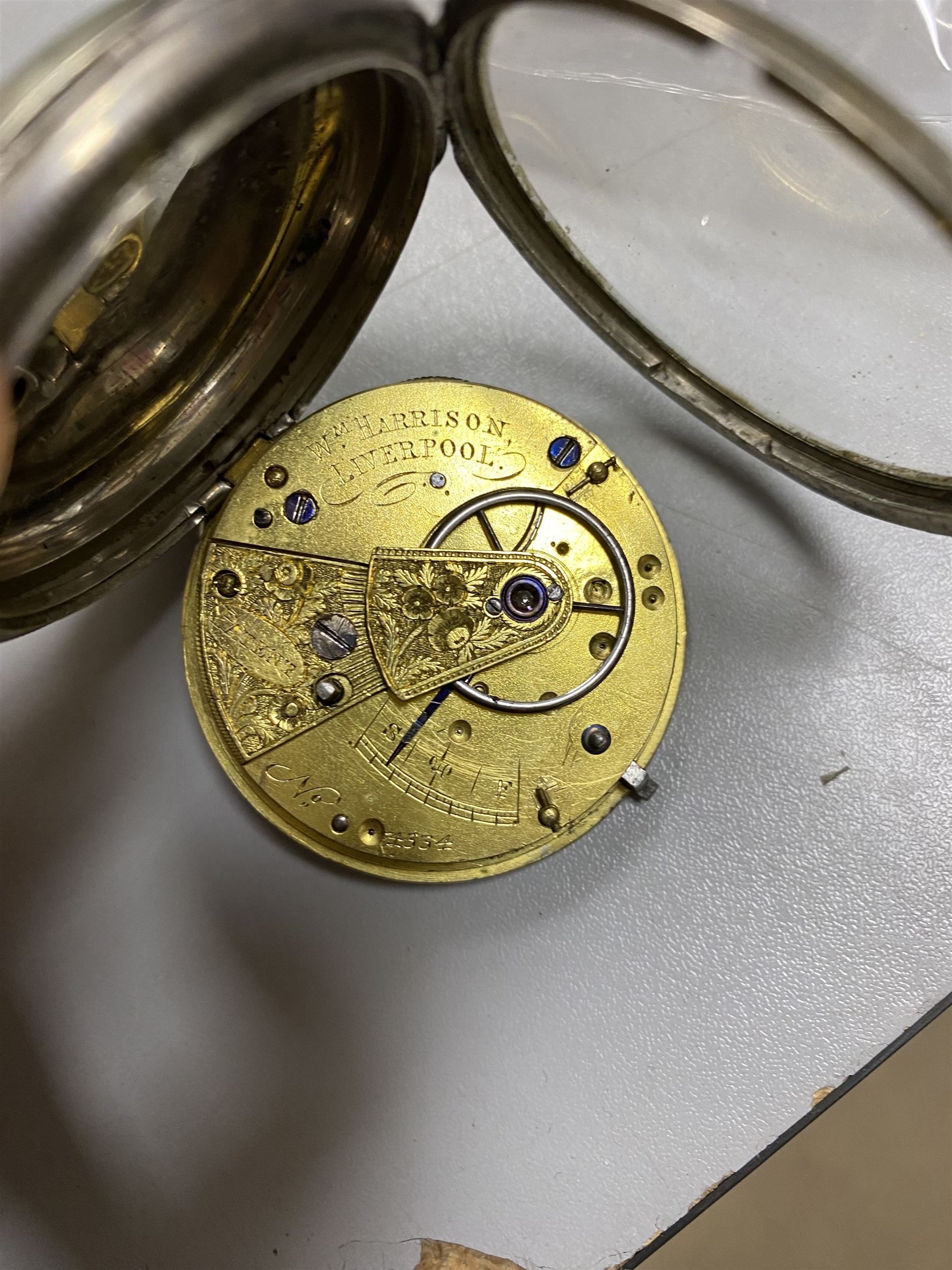 Two silver cased keywind pocket watches, hallmarked