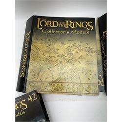 Eaglemoss Lord of the Rings collectors figures with magazines in binders