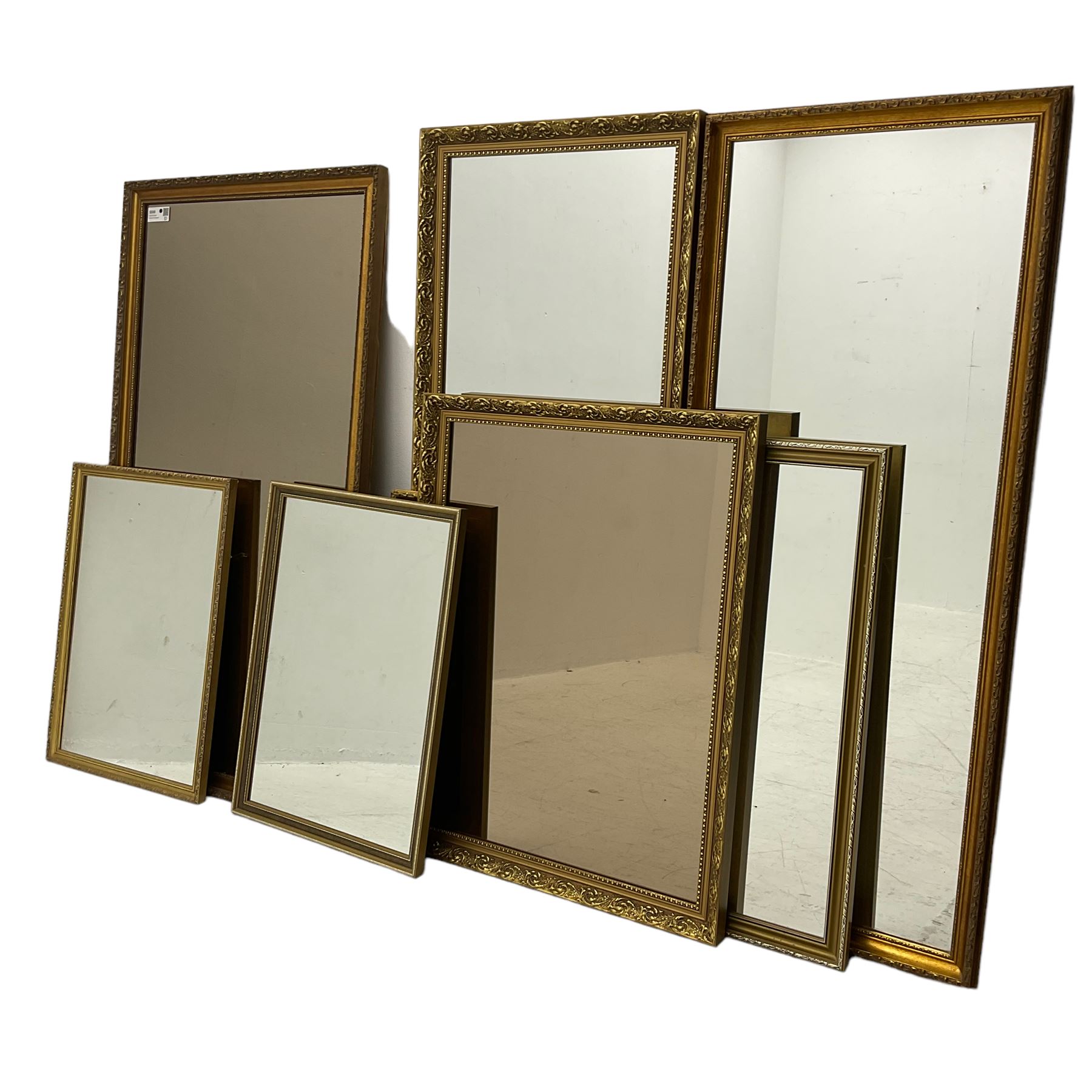 Collection of eight mirrors (8)