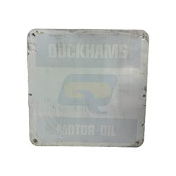 Vintage Shell Petroleum Sprit petrol fuel can, 'Duckhams Motor Oil' vintage metal sign and another for Castrol GTX 'Check Your Oil', W68.5cm (3)