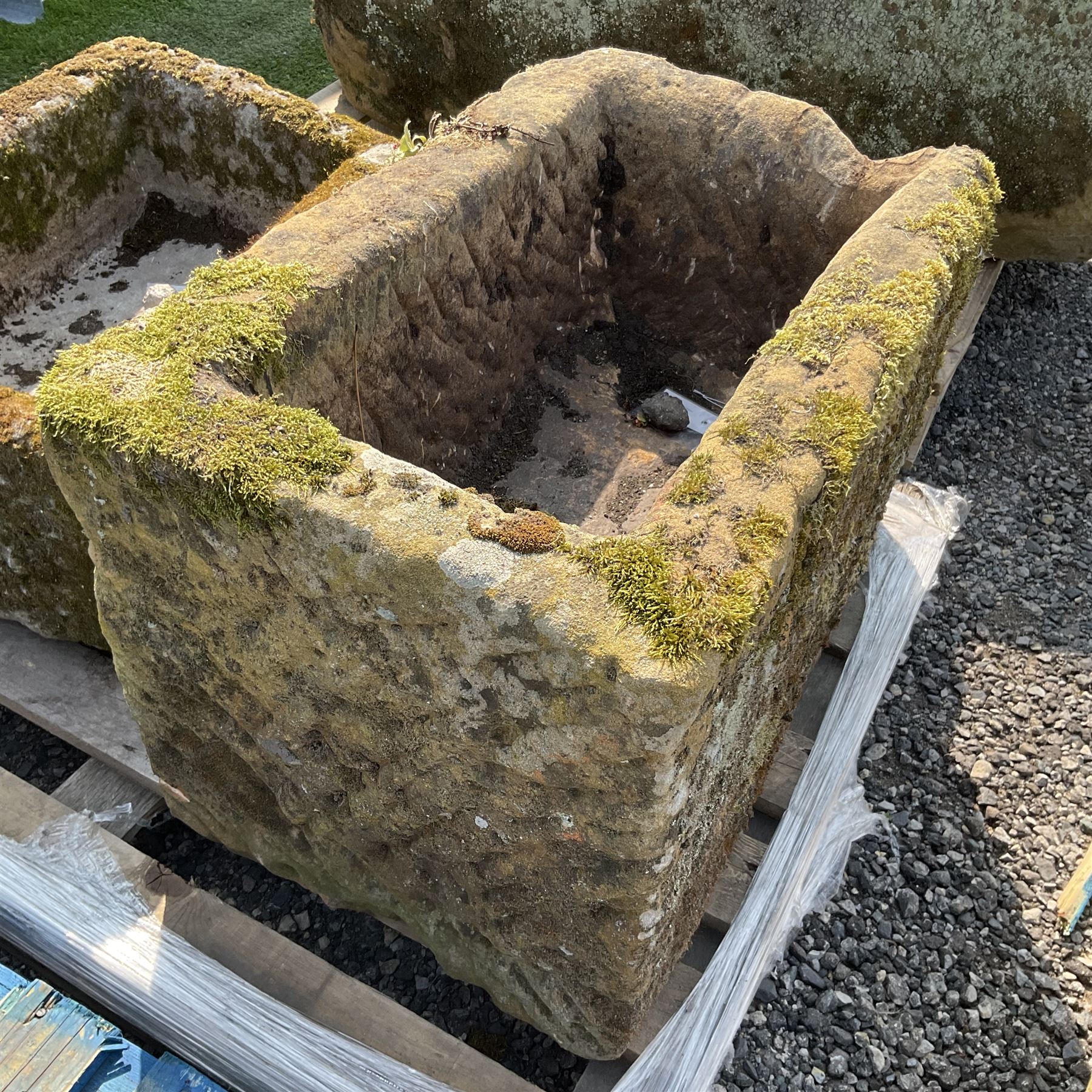 19th century medium carved stone trough  - THIS LOT IS TO BE COLLECTED BY APPOINTMENT FROM DUGGLEBY STORAGE, GREAT HILL, EASTFIELD, SCARBOROUGH, YO11 3TX