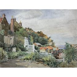 Attrib. Dame Laura Knight (neé Johnson) (Staithes Group 1877-1970): Lansdowne Cottage - Runswick Bay, watercolour signed 21cm x 28cm