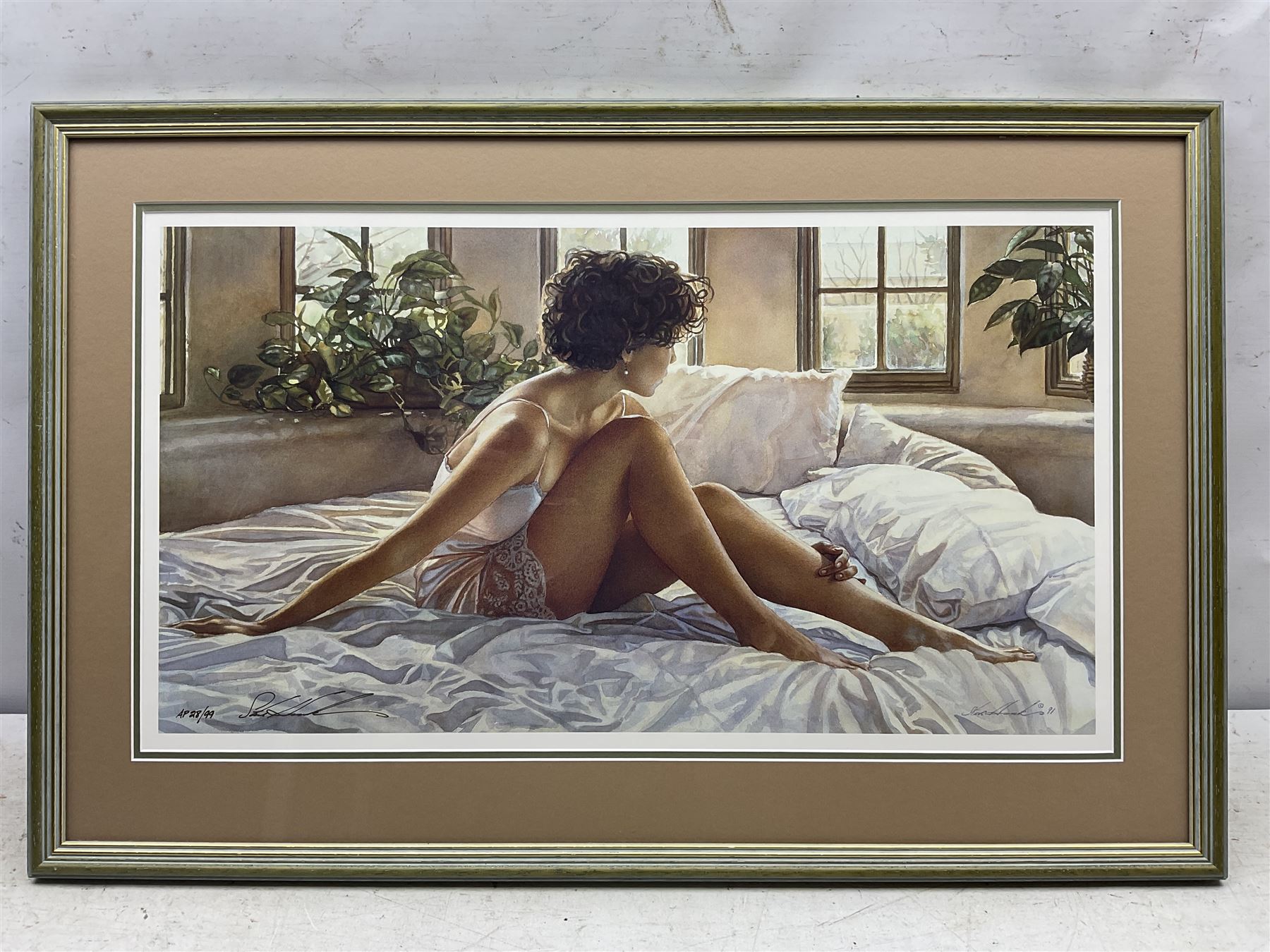 Steve Hanks (American 1949-2015): 'Southwestern Bedroom' and 'To Search Within, two artist proof lithographs signed and respectively numbered 156/165 and 28/99 max 42cm x 72cm (2)