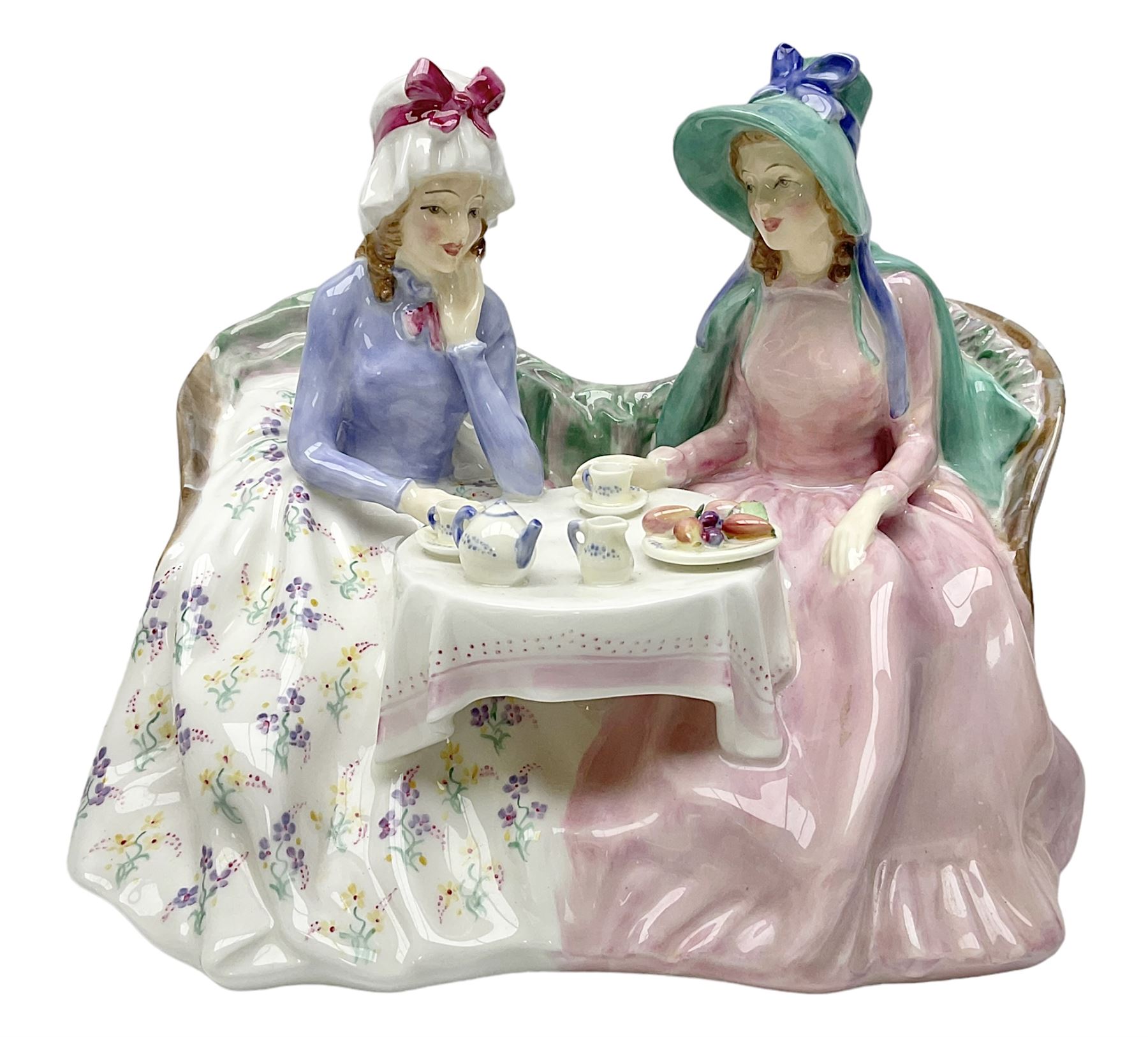 Royal Doulton figure group, Afternoon Tea HN1747,  with printed mark beneath