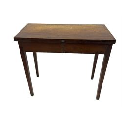 Mahogany rope twist jardiniere stand (H98cm); George III mahogany fold-over tea table (H75cm); occasional table with sectioned drawer (H72cm, W49cm, D37cm); upholstered stool (4)