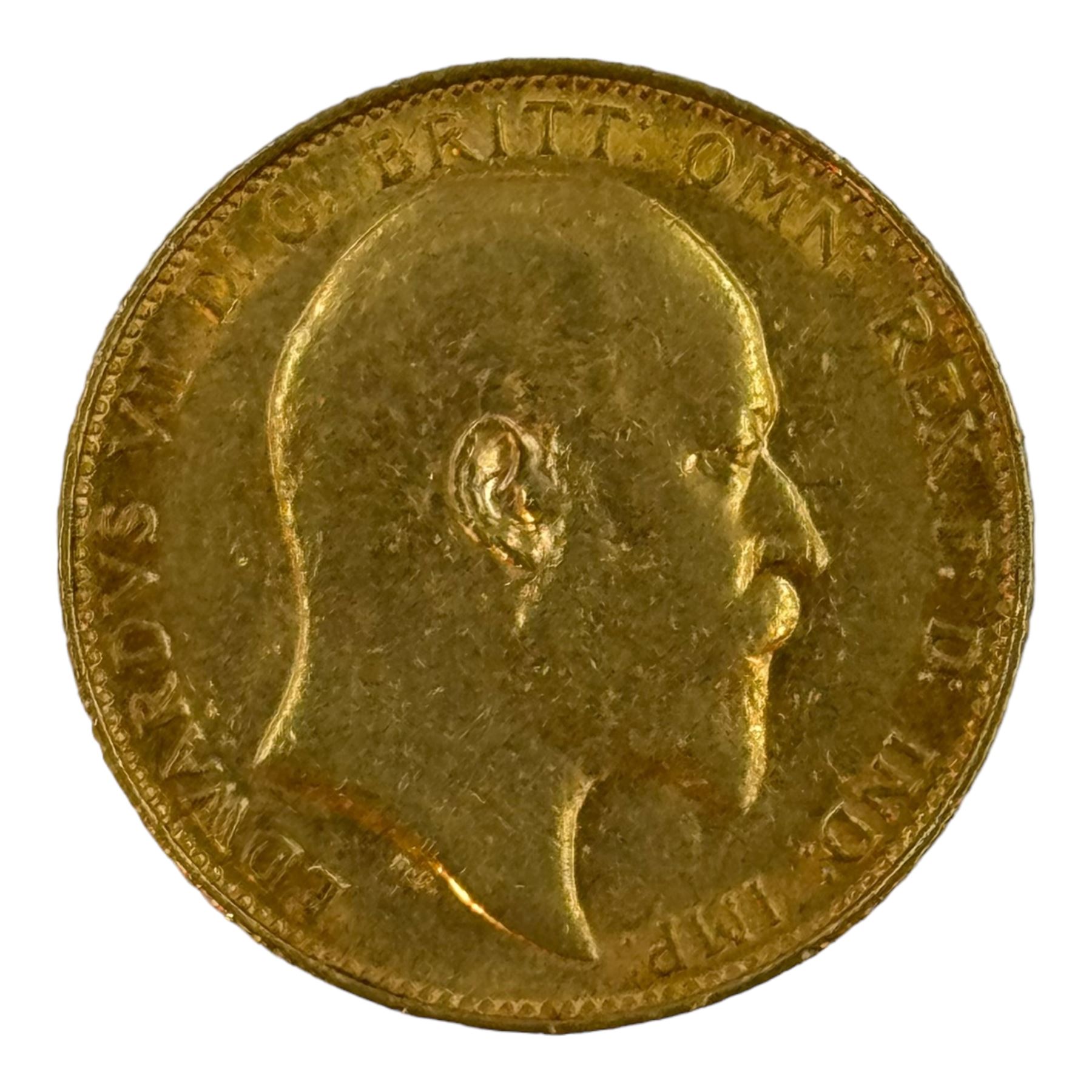 King Edward VII 1908 gold full sovereign coin