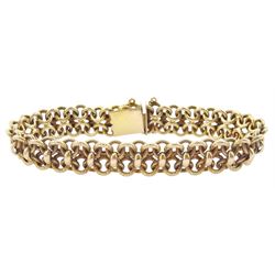 Early 20th century 18ct gold fancy circular link bracelet