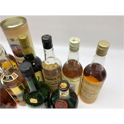 Nine Highland Malt Scotch Whiskys, including Royal Culross, Dalvegan, Angus Dundee etc, together with Amrut Indian Single Malt Whisky, verios contents and proof (10)