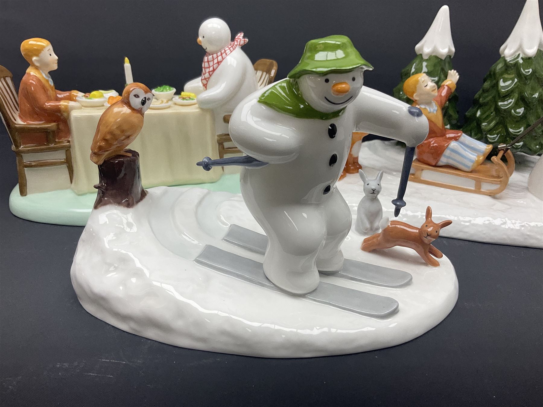 Coalport Limited Edition Snowman - Dinner For Two