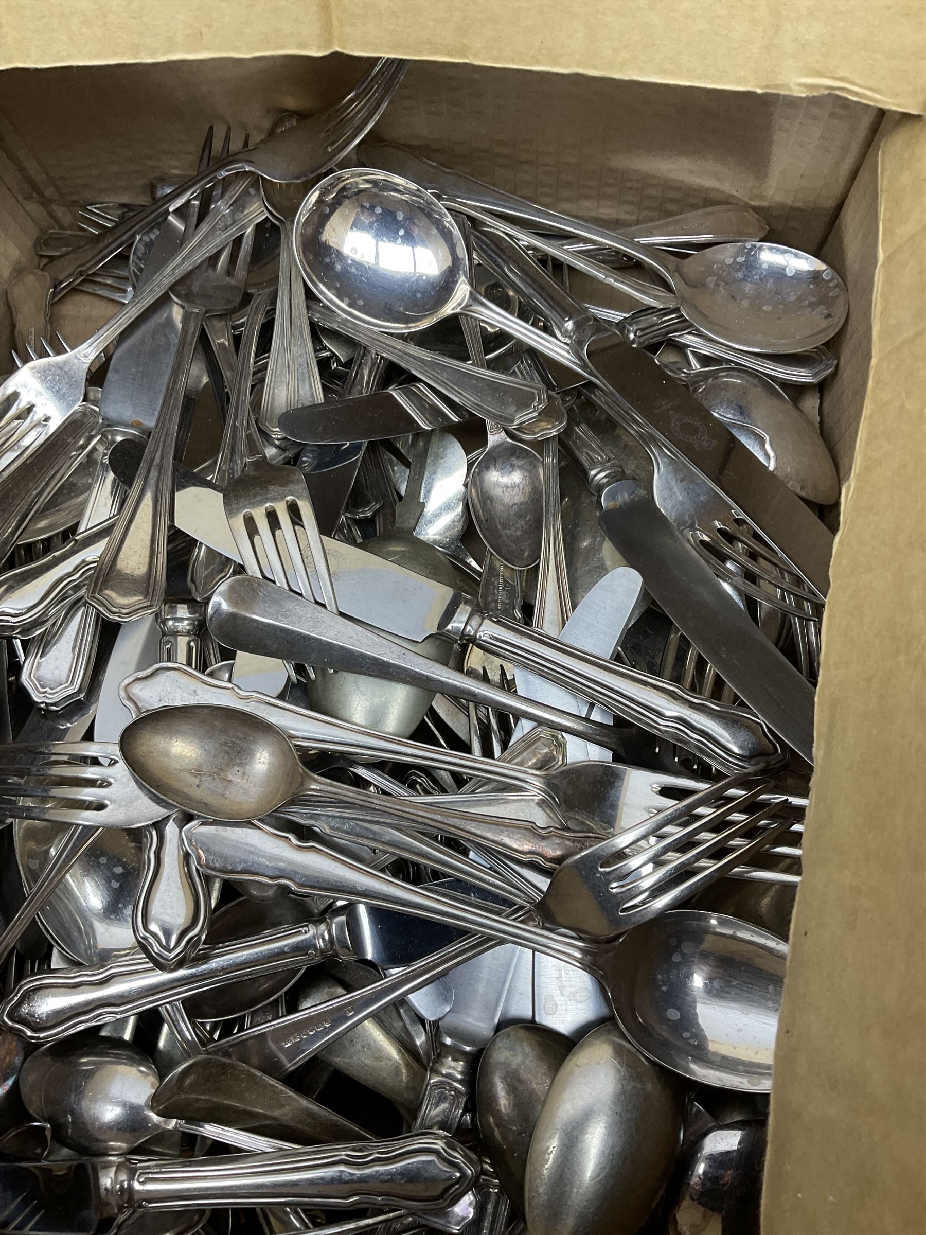 Large collection of silver plated cutlery 