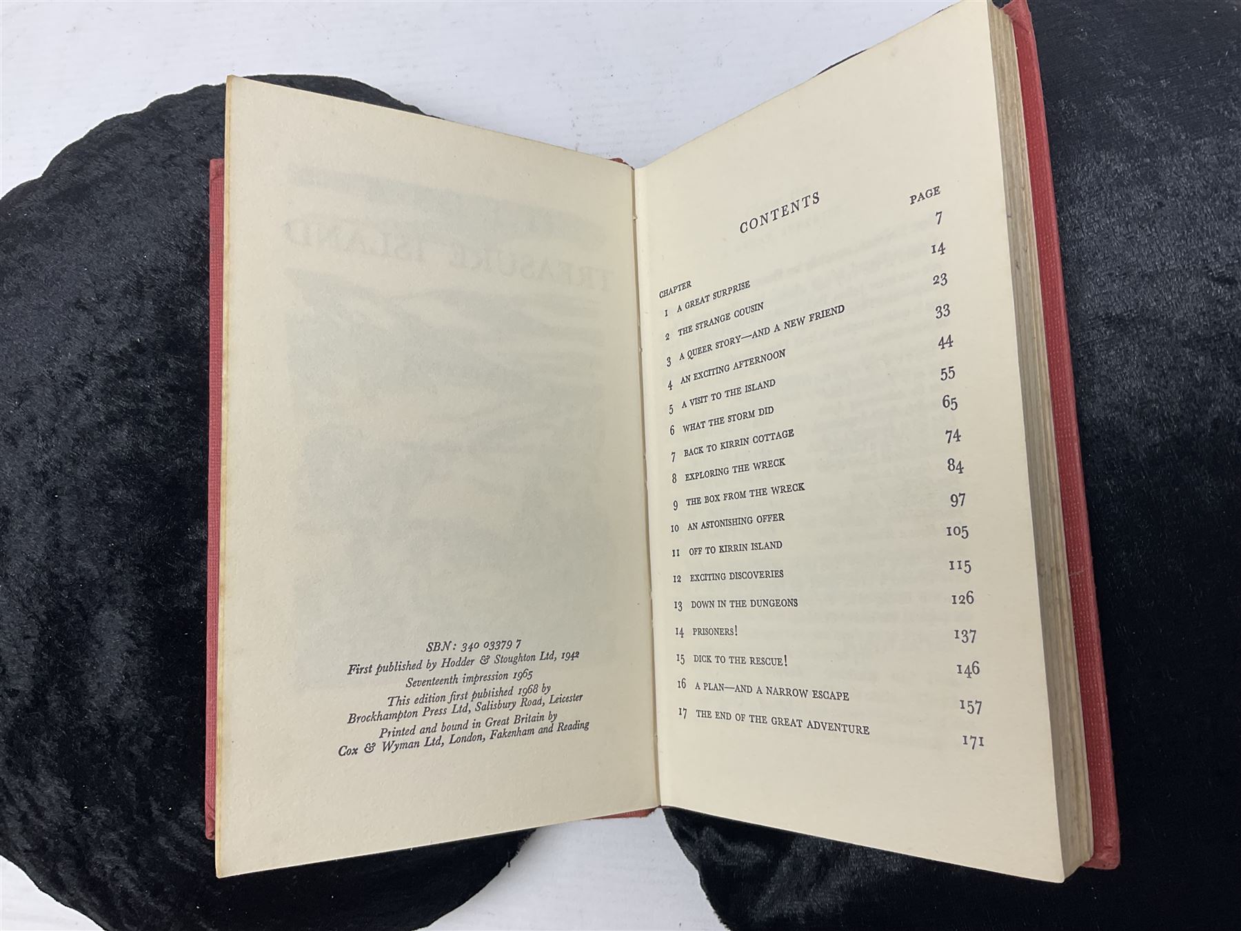 Enid Blyton; three copies of The First Adventure of the Famous Five; Five on Treasure Island, comprising 1963 edition, 1949 edition and 1963 edition  